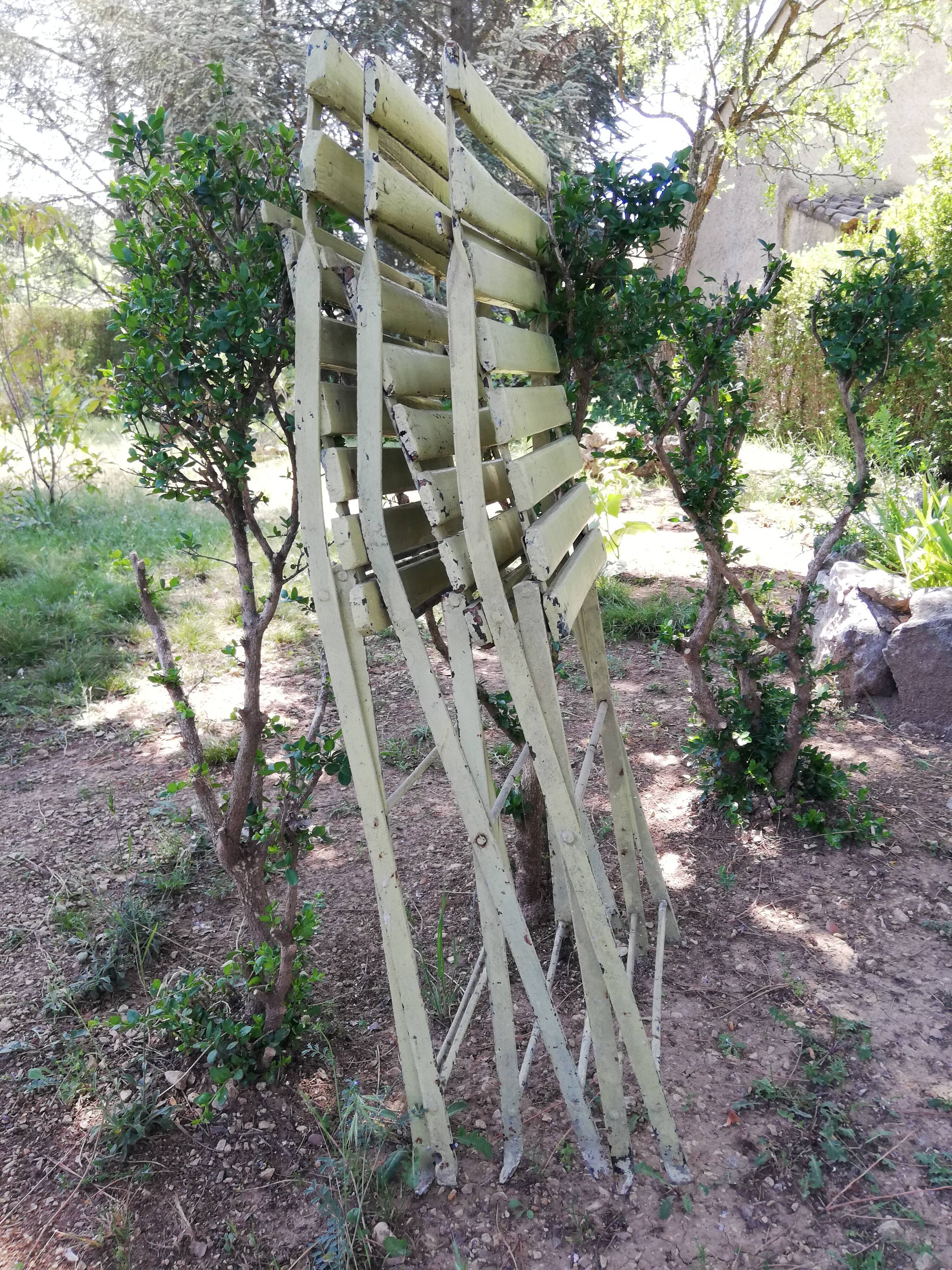 3 garden folding chairs