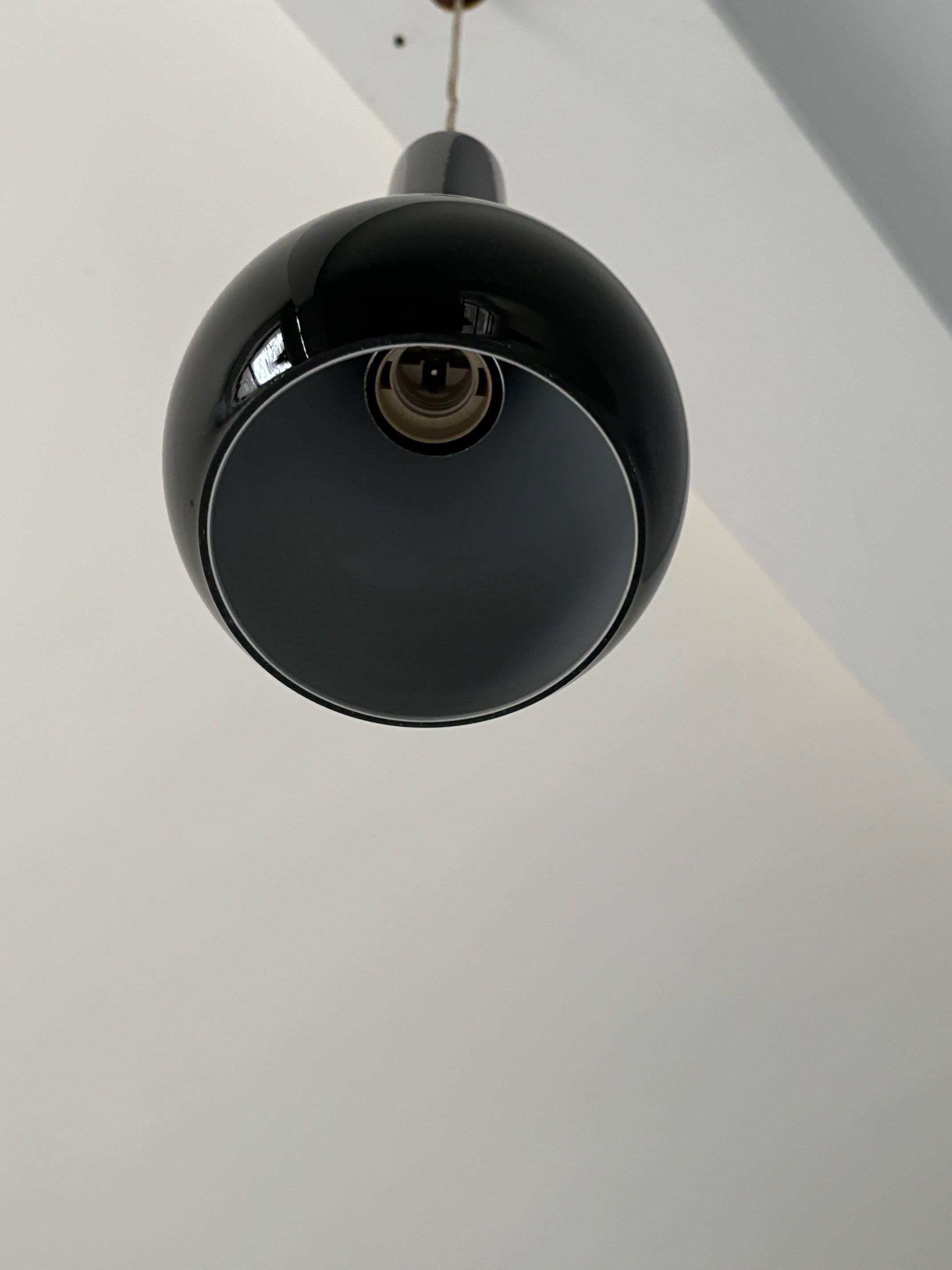 glass pendant light - 80s/90s Sweden