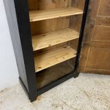 19th century solid wood bonnet cupboard