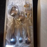 Box of 3 new silver cutlery