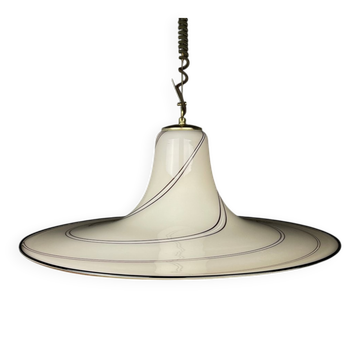 Beige Murano glass pendant, Italy, 1970s
