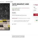 Tapis en cuir Serge Lesage 200x300cm