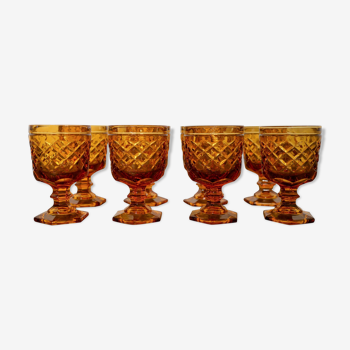 Série de 8 verres à pied vintage