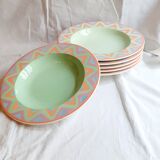 Set of 6 hollow plates Pagnossin model Arizona