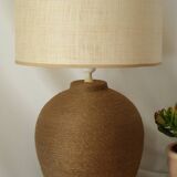 Vintage 70's natural rope lamp base