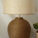 Vintage 70's natural rope lamp base