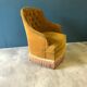 Old gold toad chair