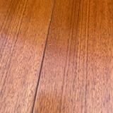 Round teak dining table