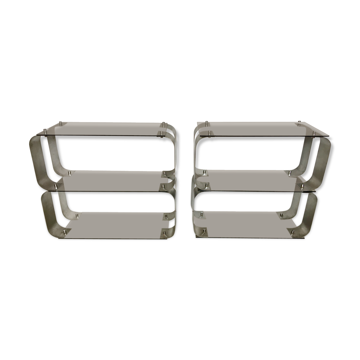 Pair of shelves by Donald singer, years 70.