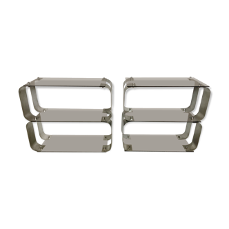 Pair of shelves by Donald singer, years 70.