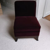 2 Burgundy velvet heaters