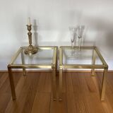 Pair of stackable coffee tables from the 80s