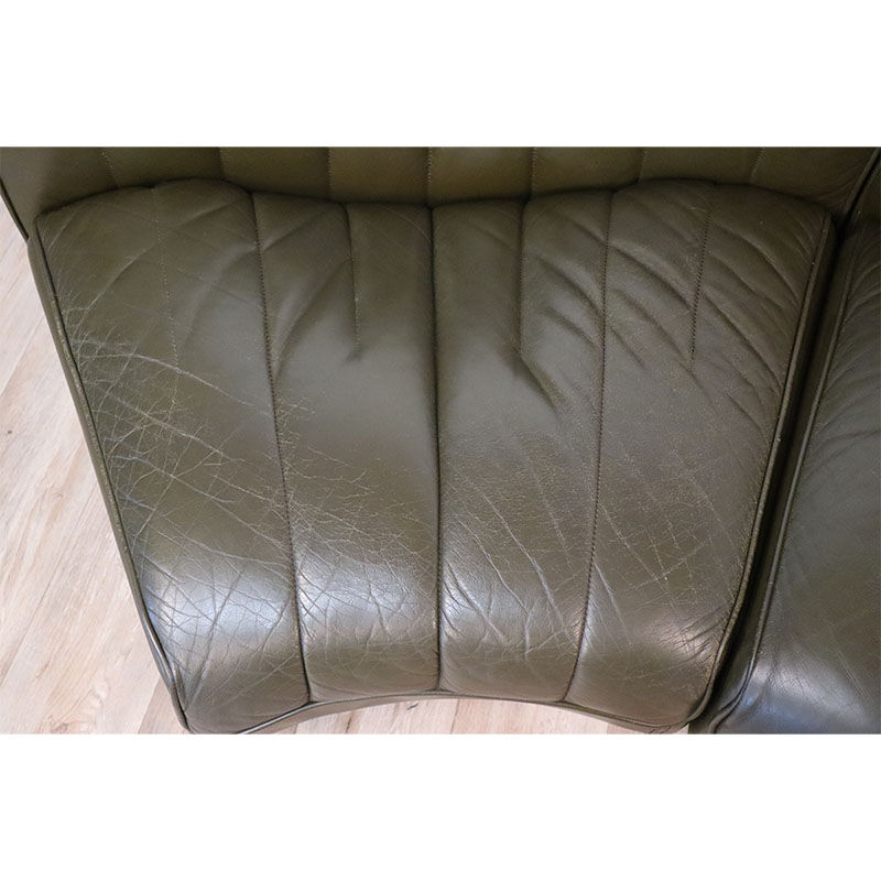 Modular vintage leather sofa by Tito Agnoli for Mobilier International 1970