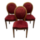 Lot 3 chaises médaillon