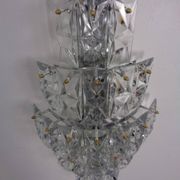 Large Crystal Glass Flush Mount from Kinkeldey, Germany, 1970s