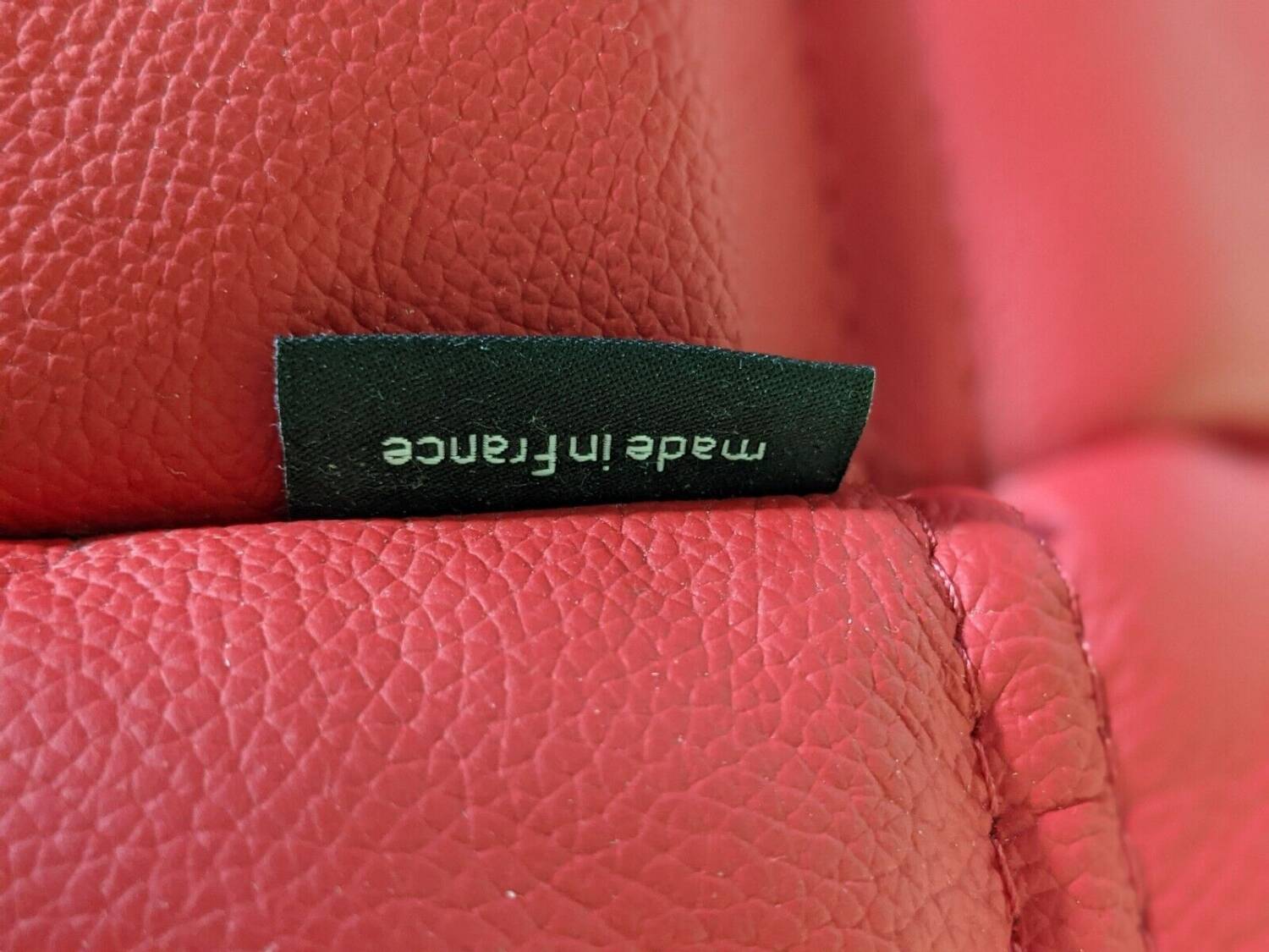 LIGNE ROSET Togo Sofa Indiana Red Leather Michel Ducaroy