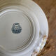 Old dessert service, compotier flat plates iron Prima Saint Amand