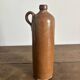 Vintage brown stoneware bottle – Large handled jug