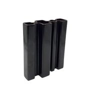 Angelo Mangiarotti, Space age brown ceramic vase, Fratelli Brambilla Italy ca. 1968