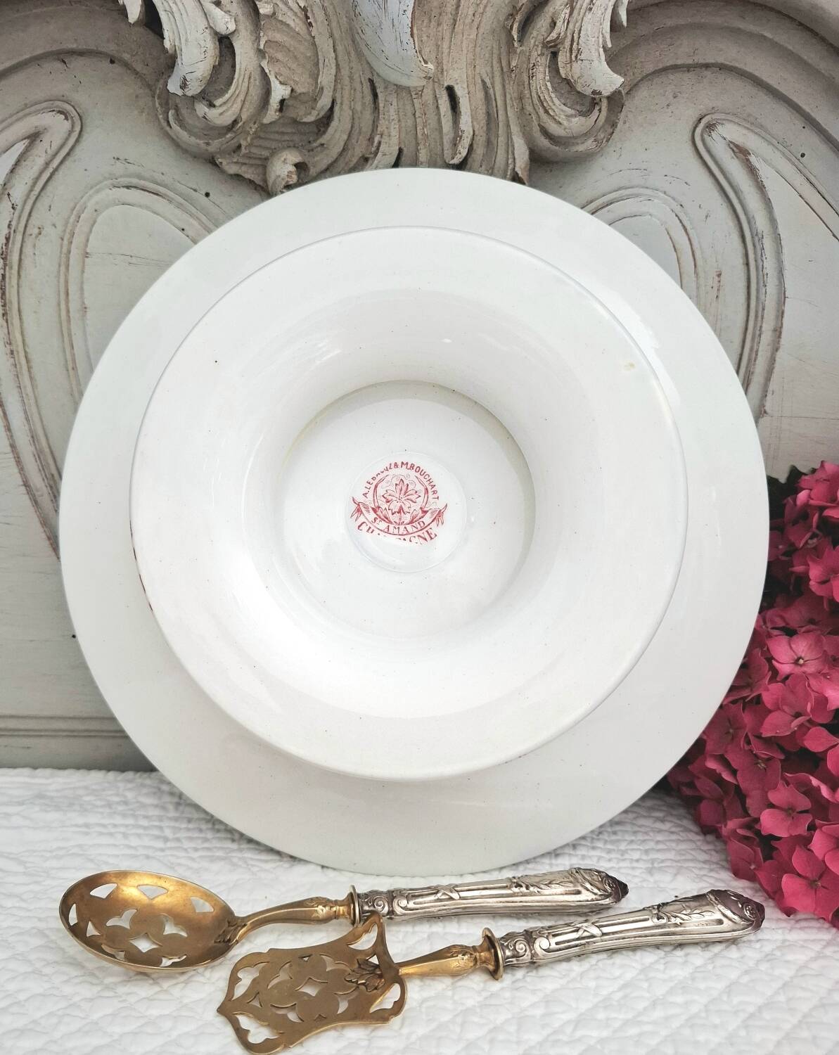 Ironstone earthenware plate