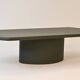 Coffee table in wood and mortex