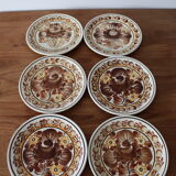 6 Kolo poland hand-painted dessert plates
