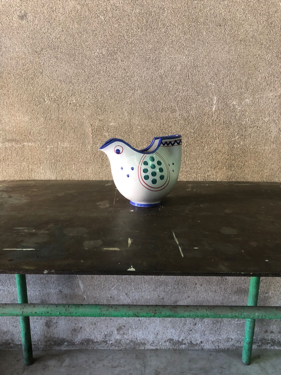 Antique Italian Solimene Ceramic Pitcher