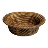 Small flared bowl made of woven Indonesian rattan D20 H6