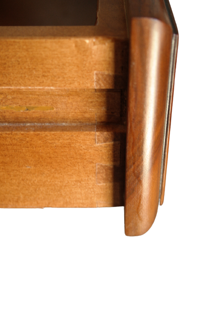 Confiturier en noyer vintage style Louis XV