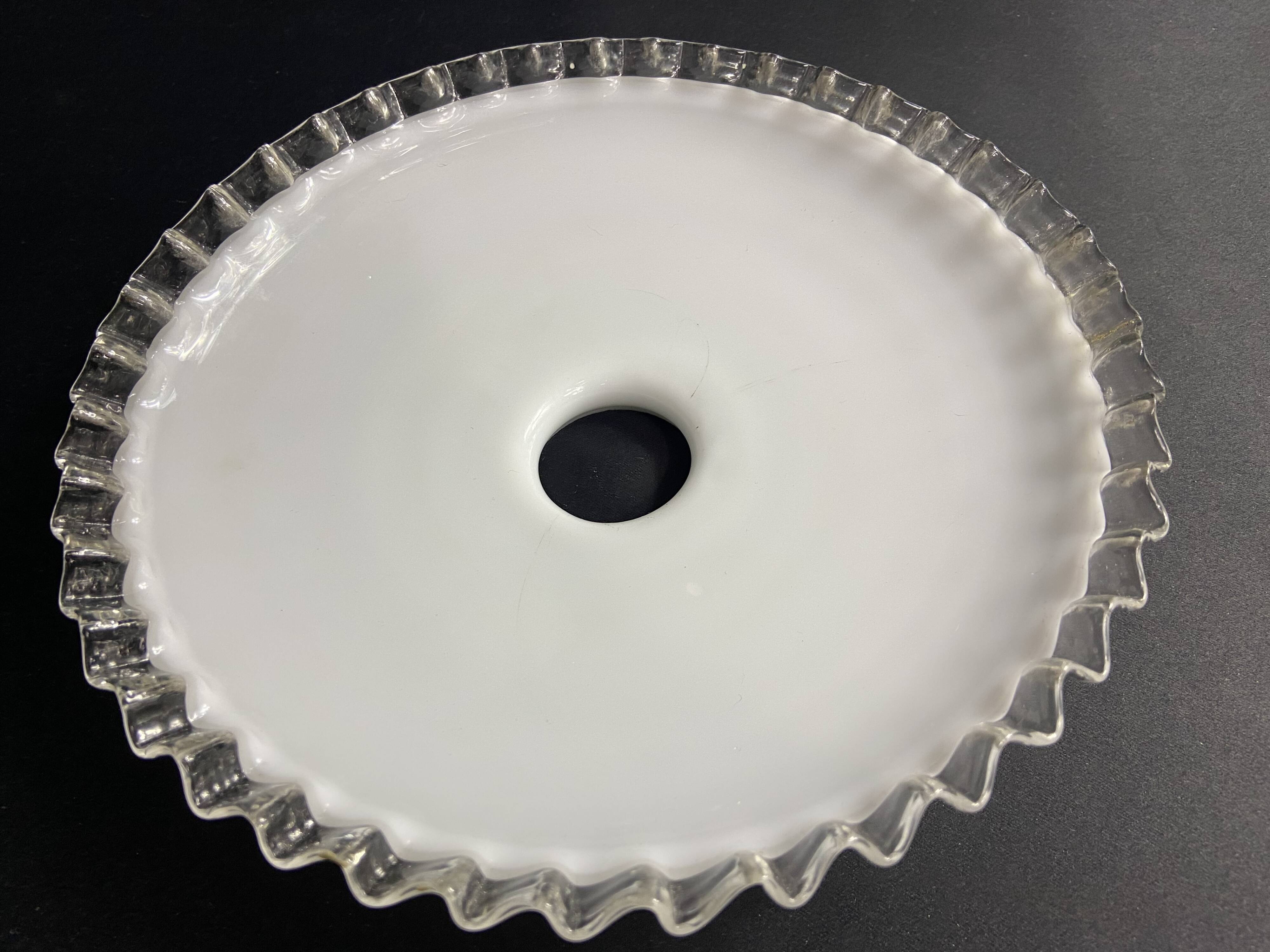 White opaline lampshade late 19th early 20th century