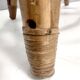 Pair of Postmodern Italian Round Bamboo Stools in the style of Agnoli
