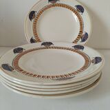 Longwy Art Deco plates