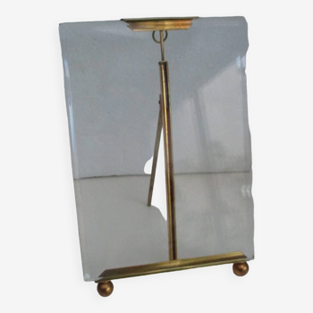 Acf brass frame beveled glass, napoleon iii