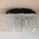 Square ceiling lamp in bulled glass 60/70s
