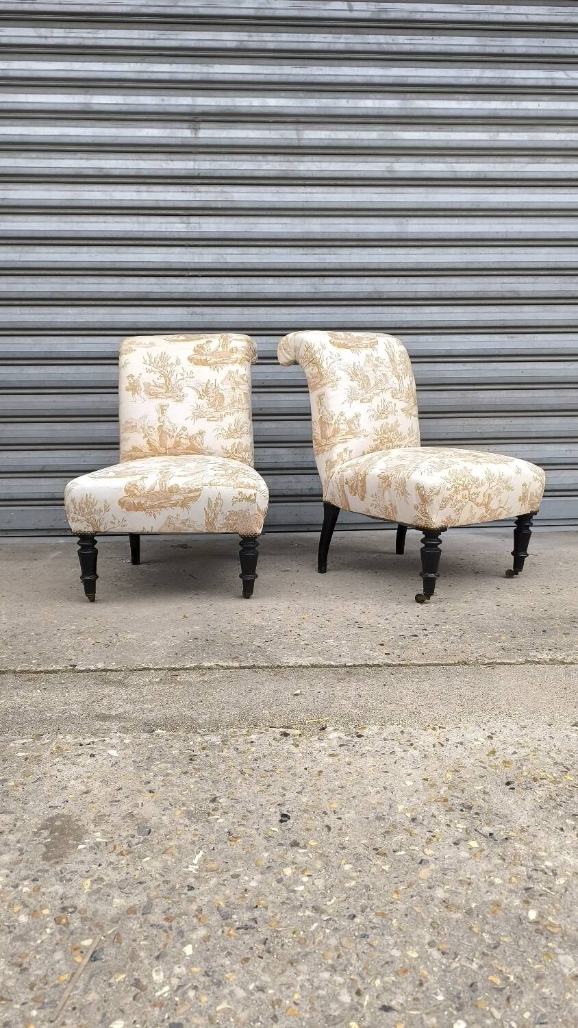Pair of 1950s cocktail armchairs