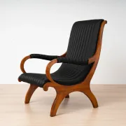 19th-Century Biedermeier Cherrywood Armchair, Germany, circa 1830-1850