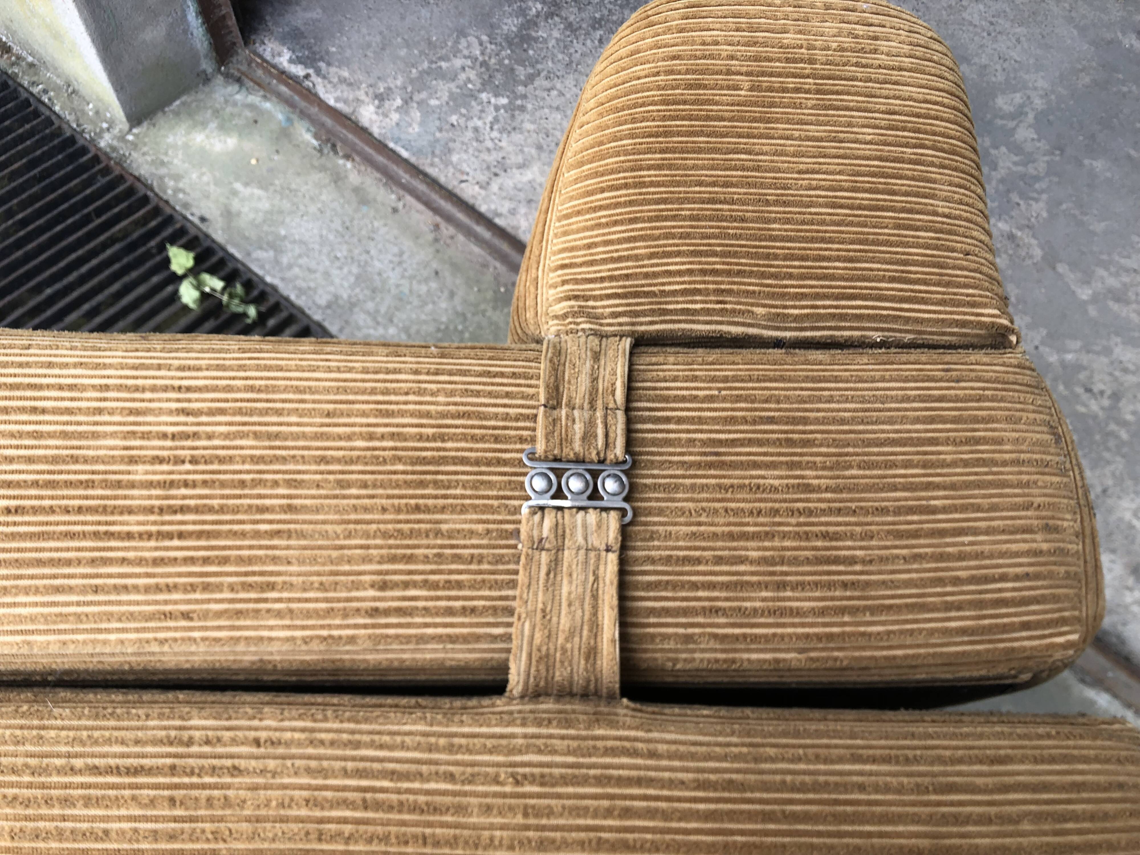 Vintage 70s corduroy armchair