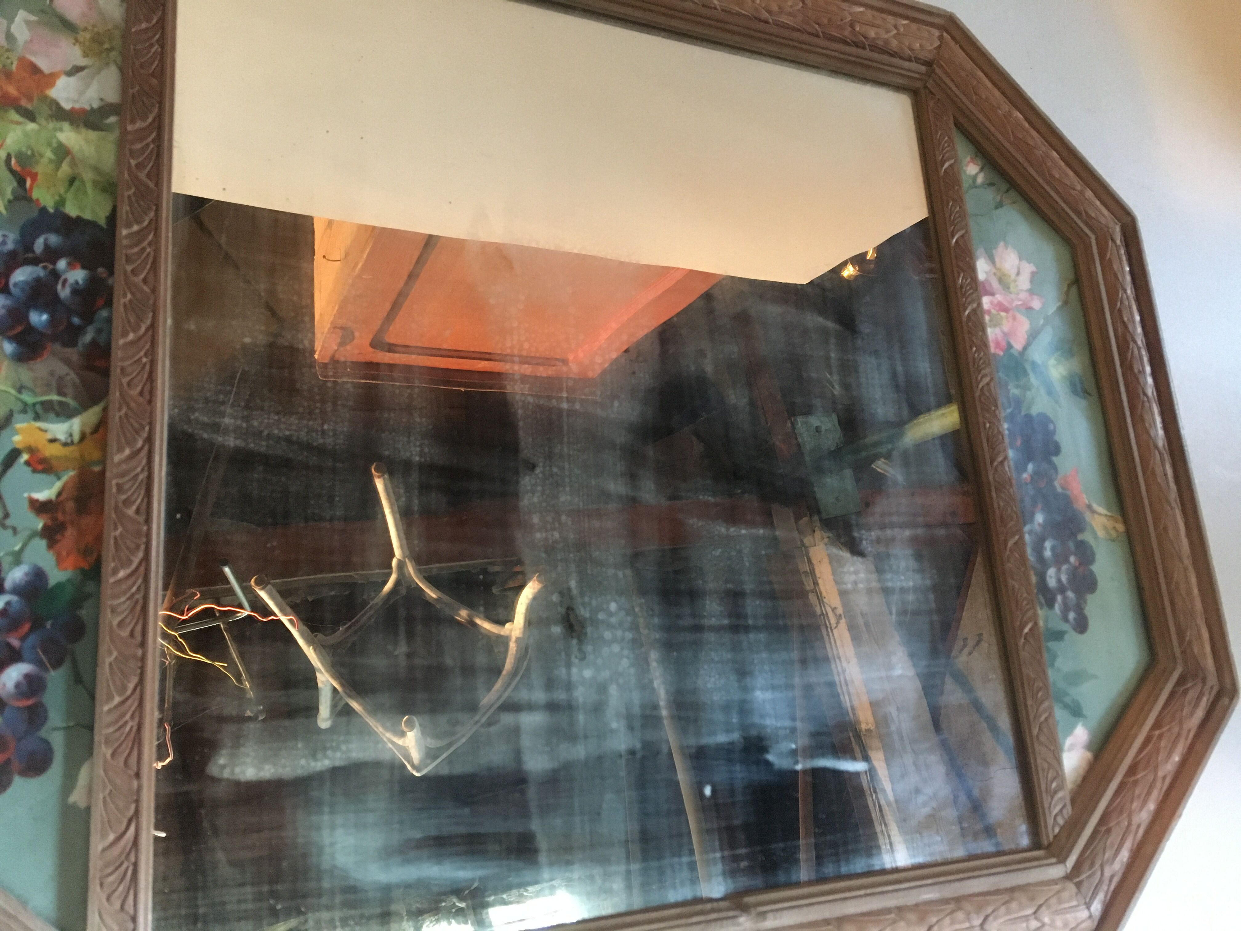 Old art nouveau mirror