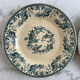Gien bouquet de roses terre de fer lot de deux petites assiettes 1875