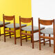 4 chaises scandinaves vintage – 44 cm