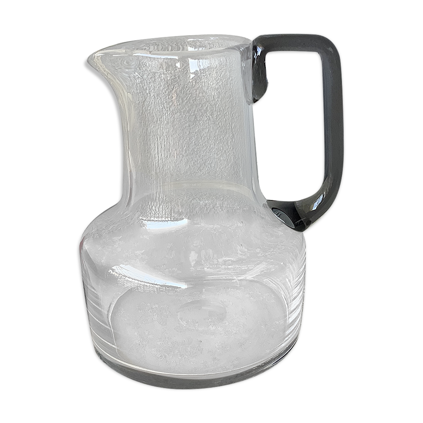 Design blown glass decanter