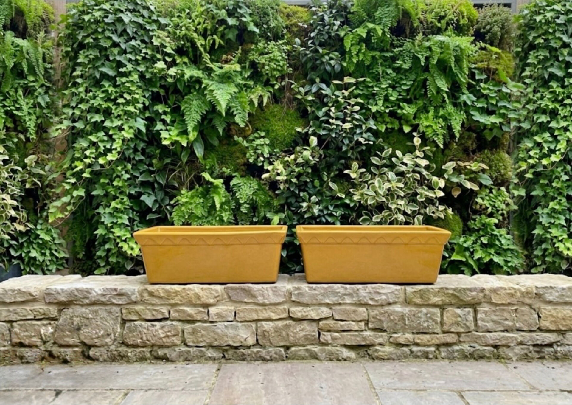 Pair of glazed ceramic planters SILMA Italy - 1970s