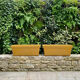 Pair of glazed ceramic planters SILMA Italy - 1970s