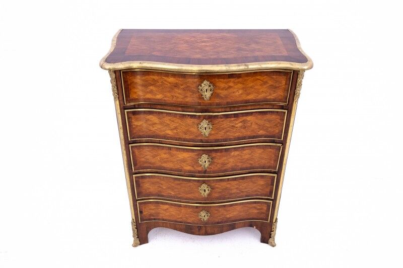Antique chest of drawers, circa 1870, France.