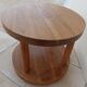 Chic style coffee table with double solid wood tops