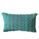 Housse de coussin Kachin bordeaux et turquoise (RIDA)