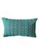 Burgundy and turquoise Kachin cushion cover (RIDA)