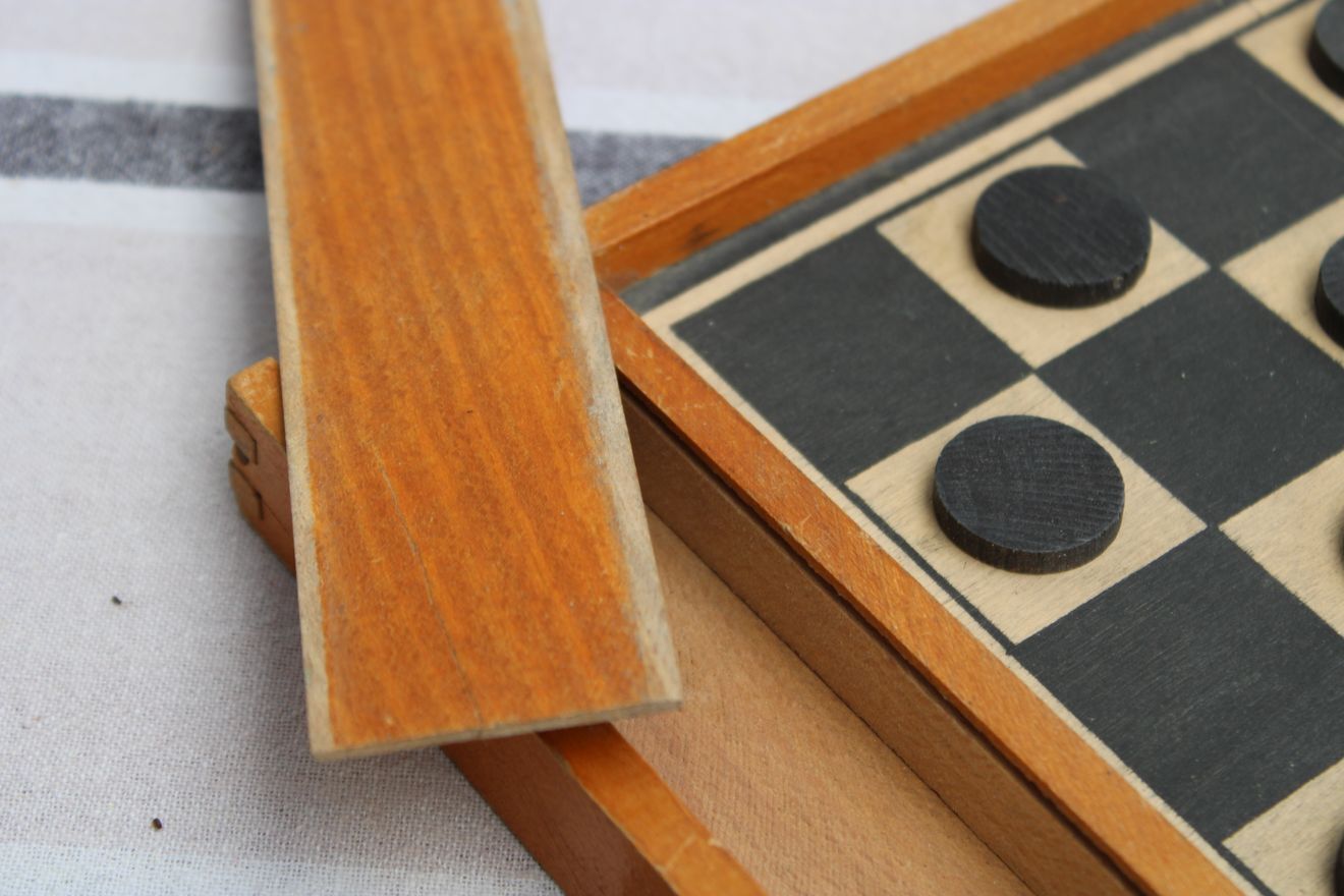 Old checkers game