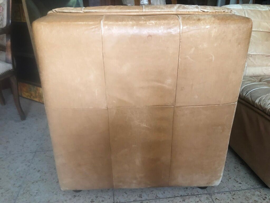 Heaters model DS11 in leather edition De Sède 1970 set of 2