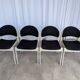 Set of 4 Vintage Aeon Mondial Stackable Chair / Dutch Postmodern Dining Cha